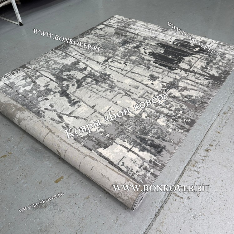 Абстрактный Ковер Турция Дизайн 30430 Серый