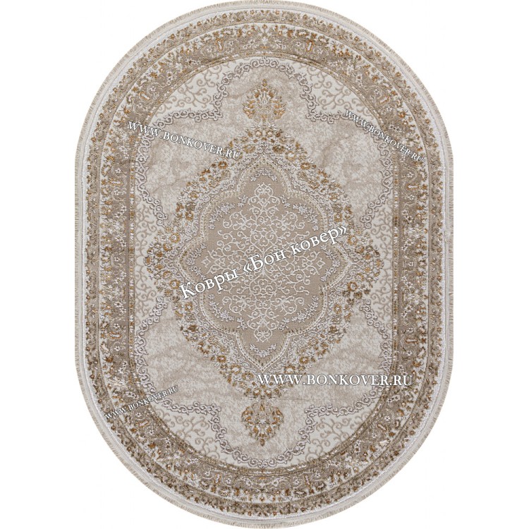 Турецкий Ковер Для Гостиной Медальон Дизайн 01 Овал